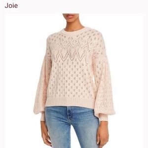 Joie blush pointelle sweater